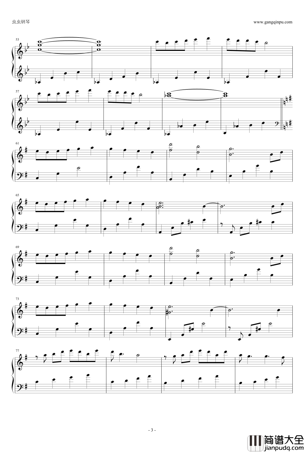 小溪之歌钢琴谱_山居岁月