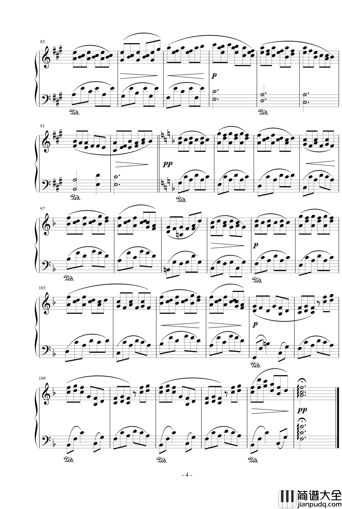 船歌花间渡舟钢琴谱_江畔新绿