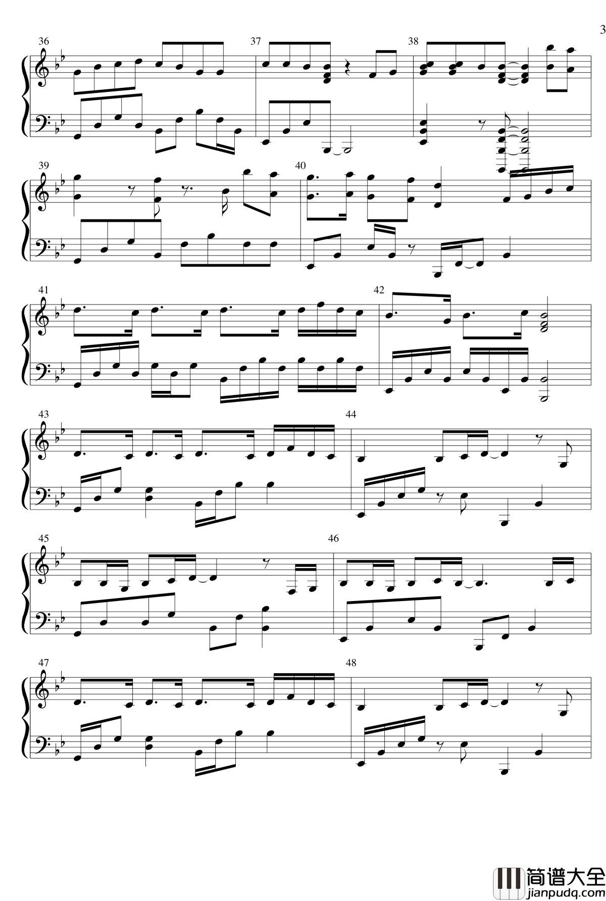 see_you_again钢琴谱_保罗