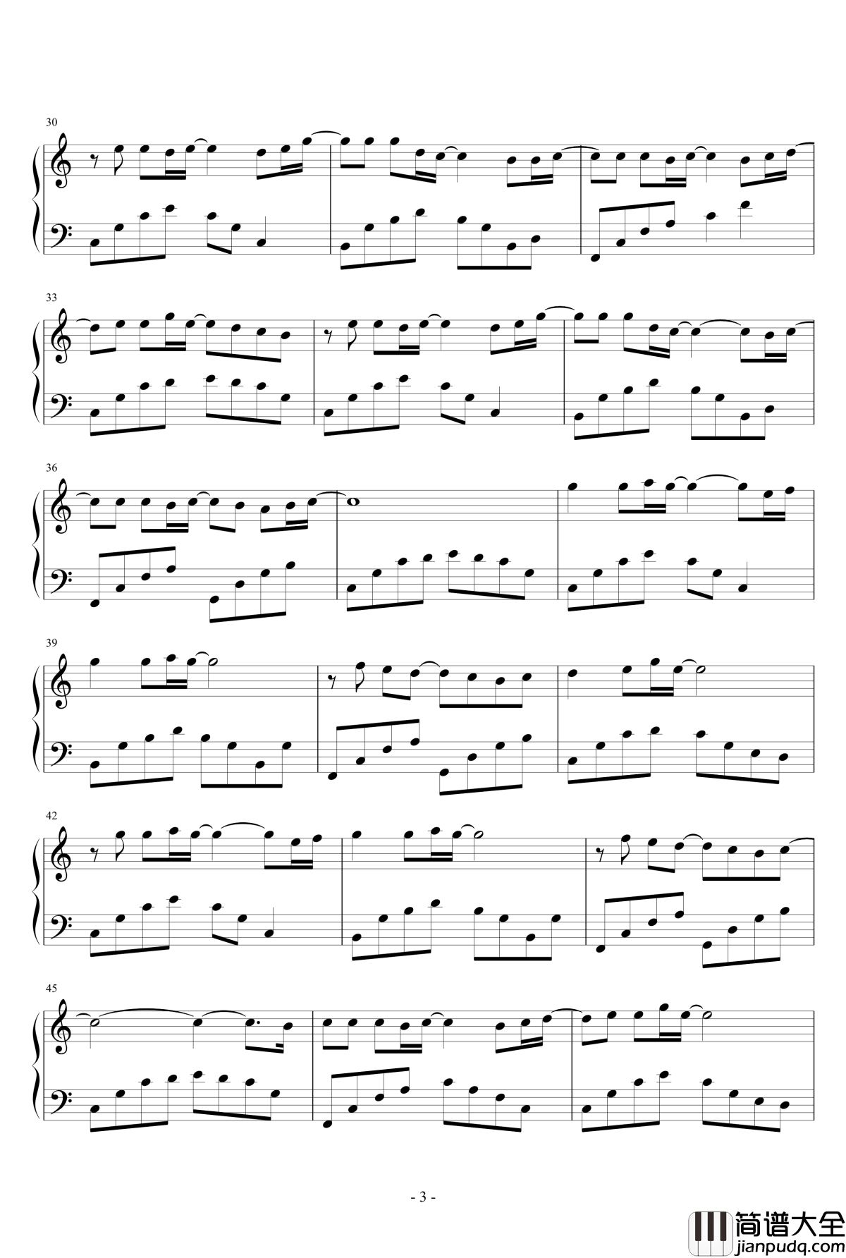 念钢琴谱_结婚原创曲_颜夕潇雪