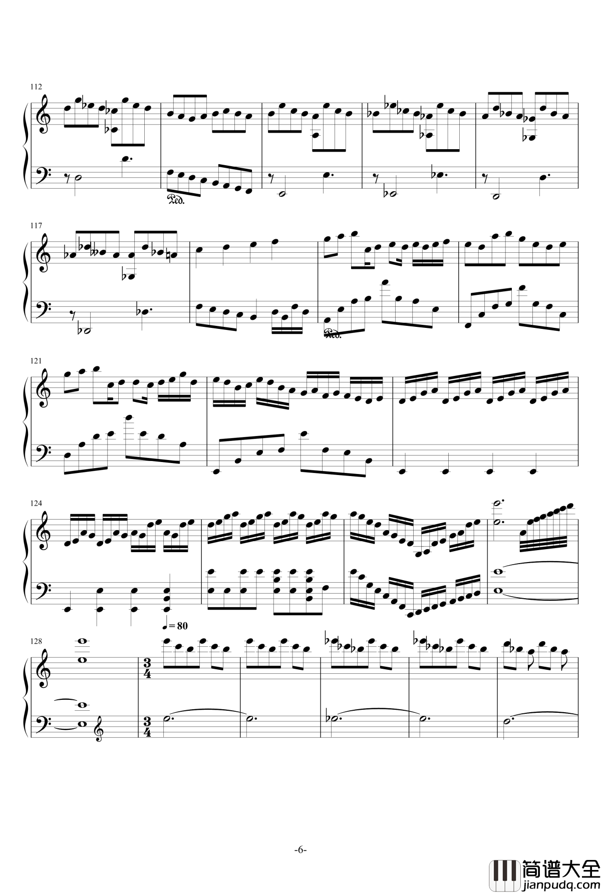 逆境之黑白古堡钢琴谱_Horizon