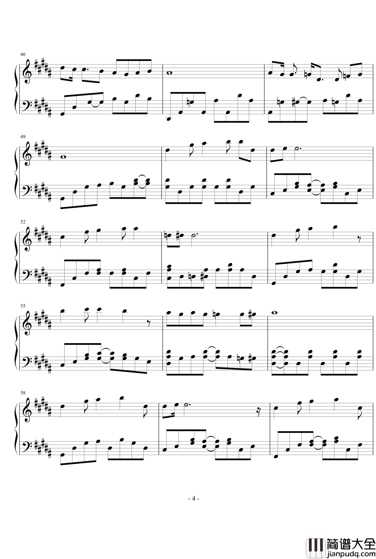 The_Road_Not_Taken钢琴谱_何以笙萧默插曲