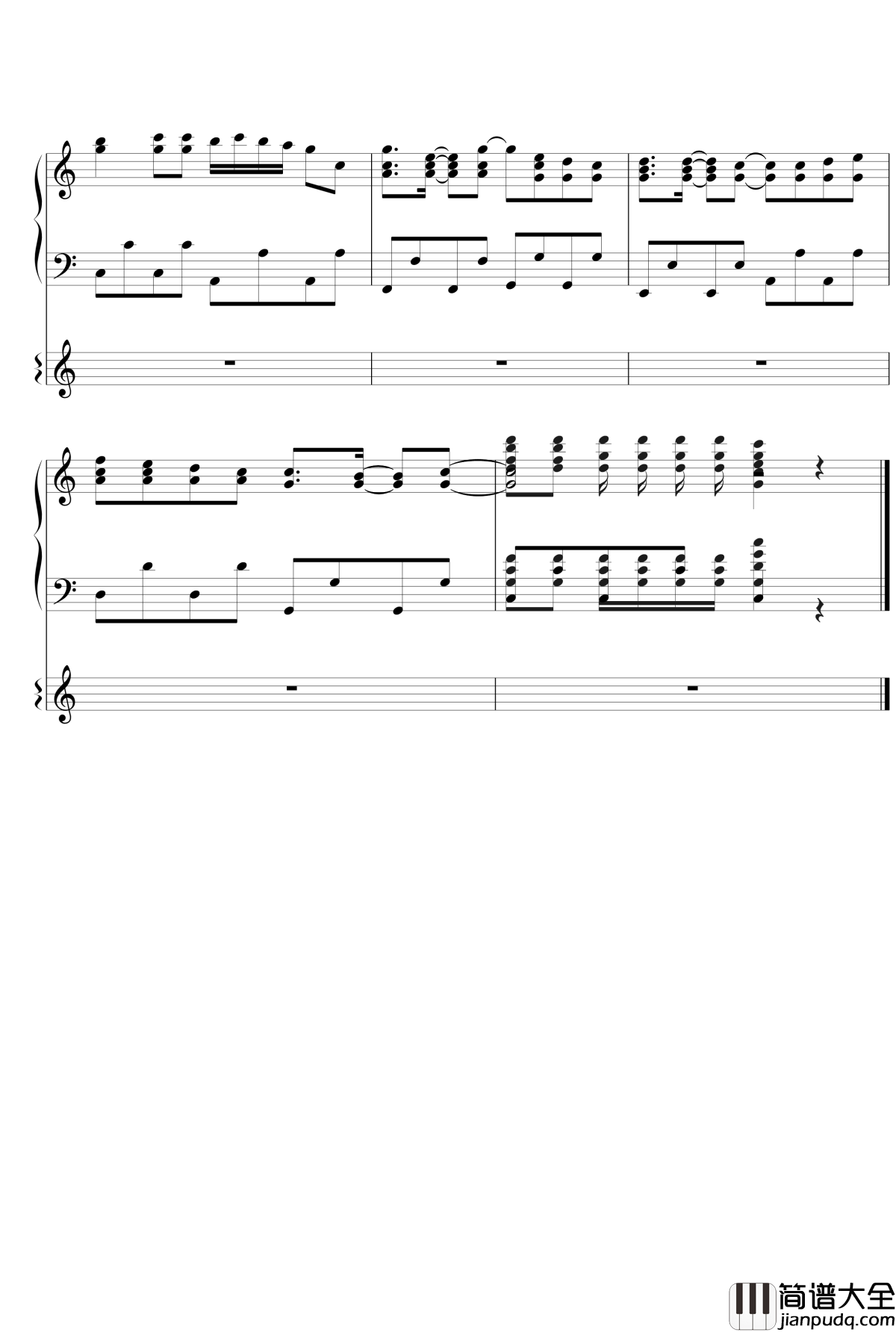 青春修炼手册+李克勤红日钢琴谱_TFboys_Dr_Hope