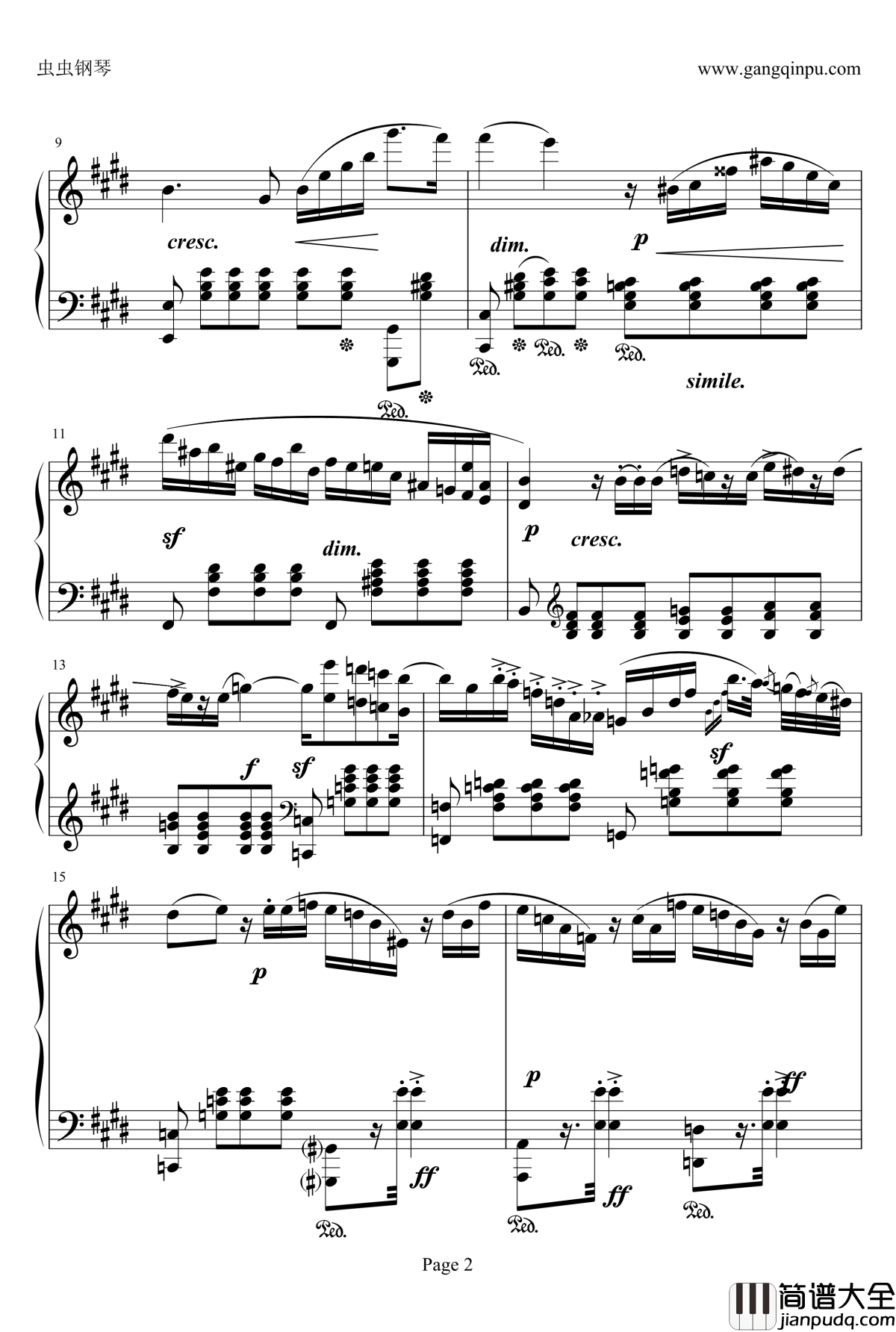 e小调随想回旋曲钢琴谱_门德尔松