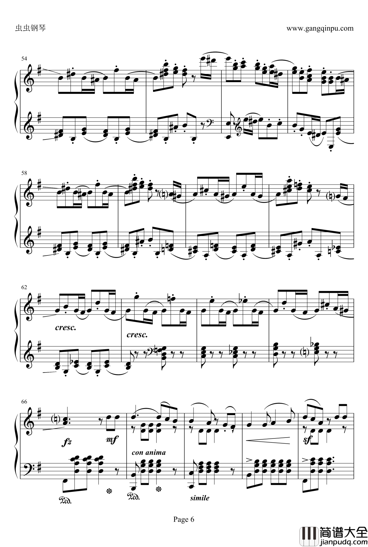 e小调随想回旋曲钢琴谱_门德尔松