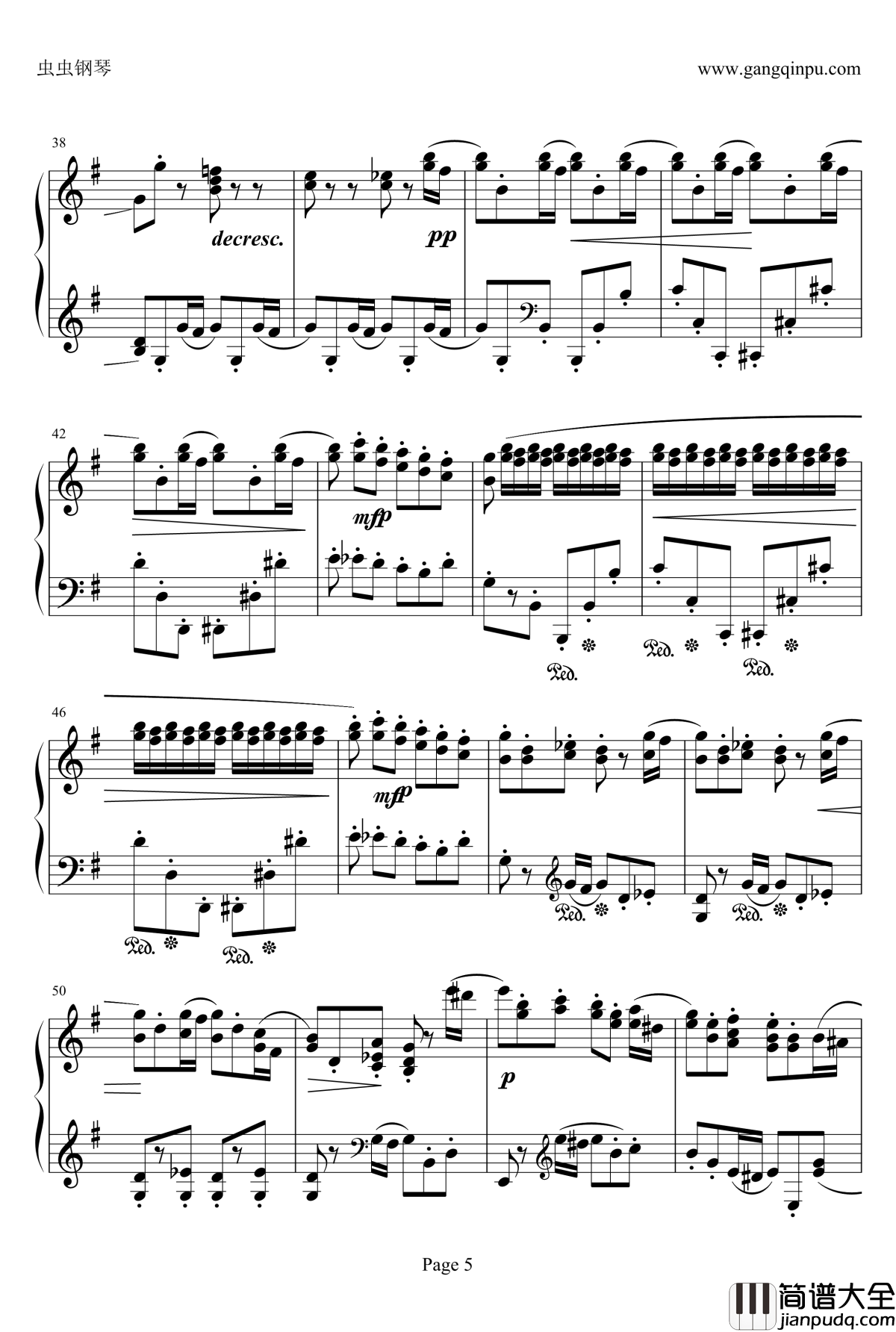 e小调随想回旋曲钢琴谱_门德尔松