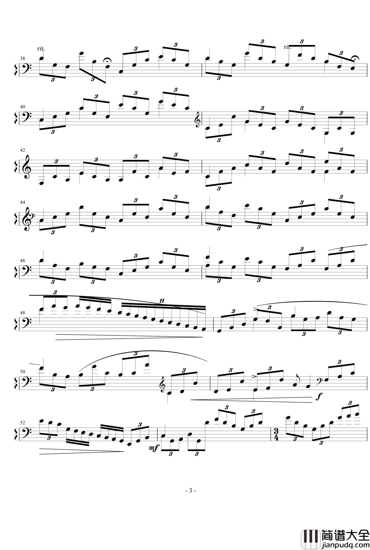 清明之章II奔波的人钢琴谱_灵动无痕