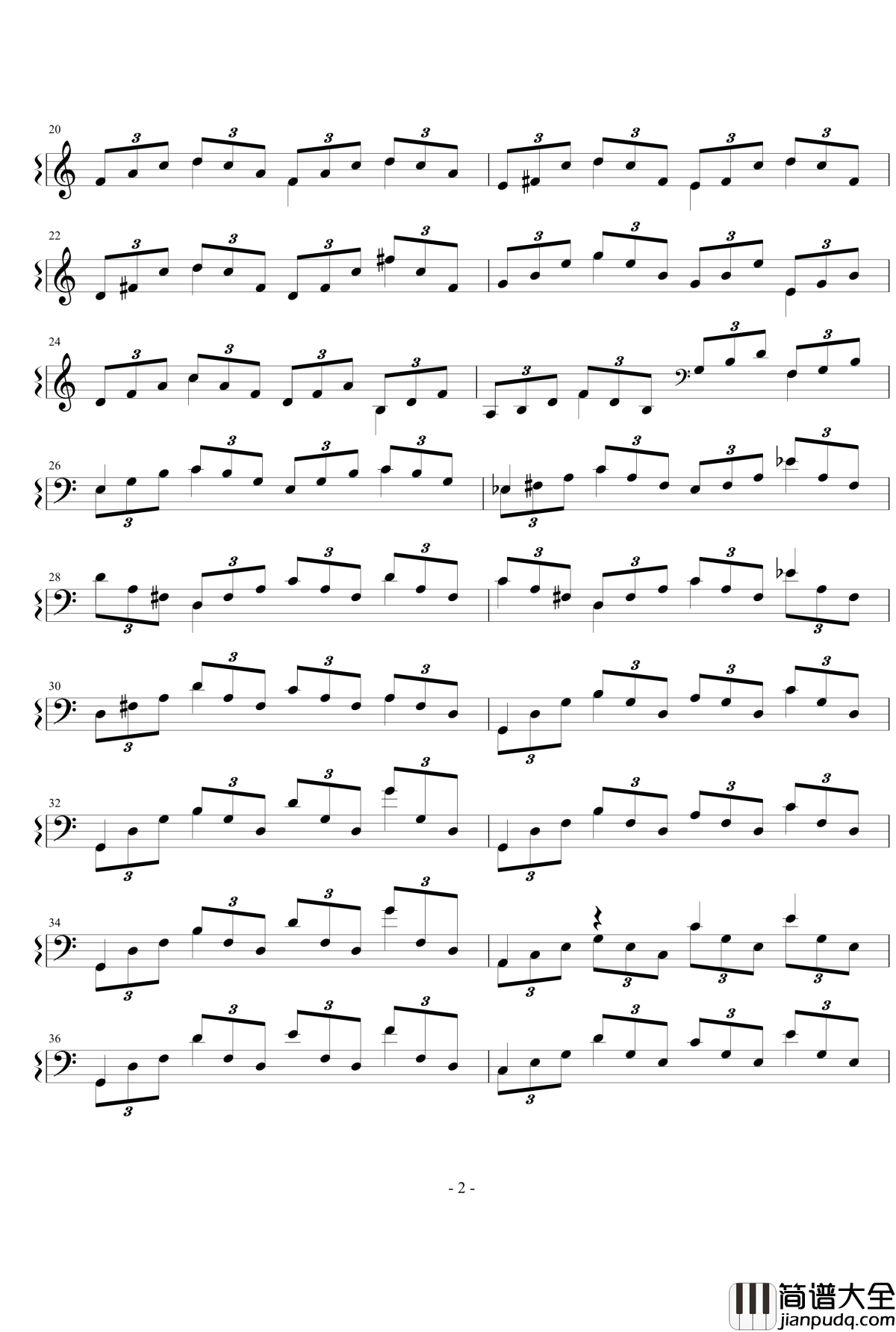 清明之章II奔波的人钢琴谱_灵动无痕