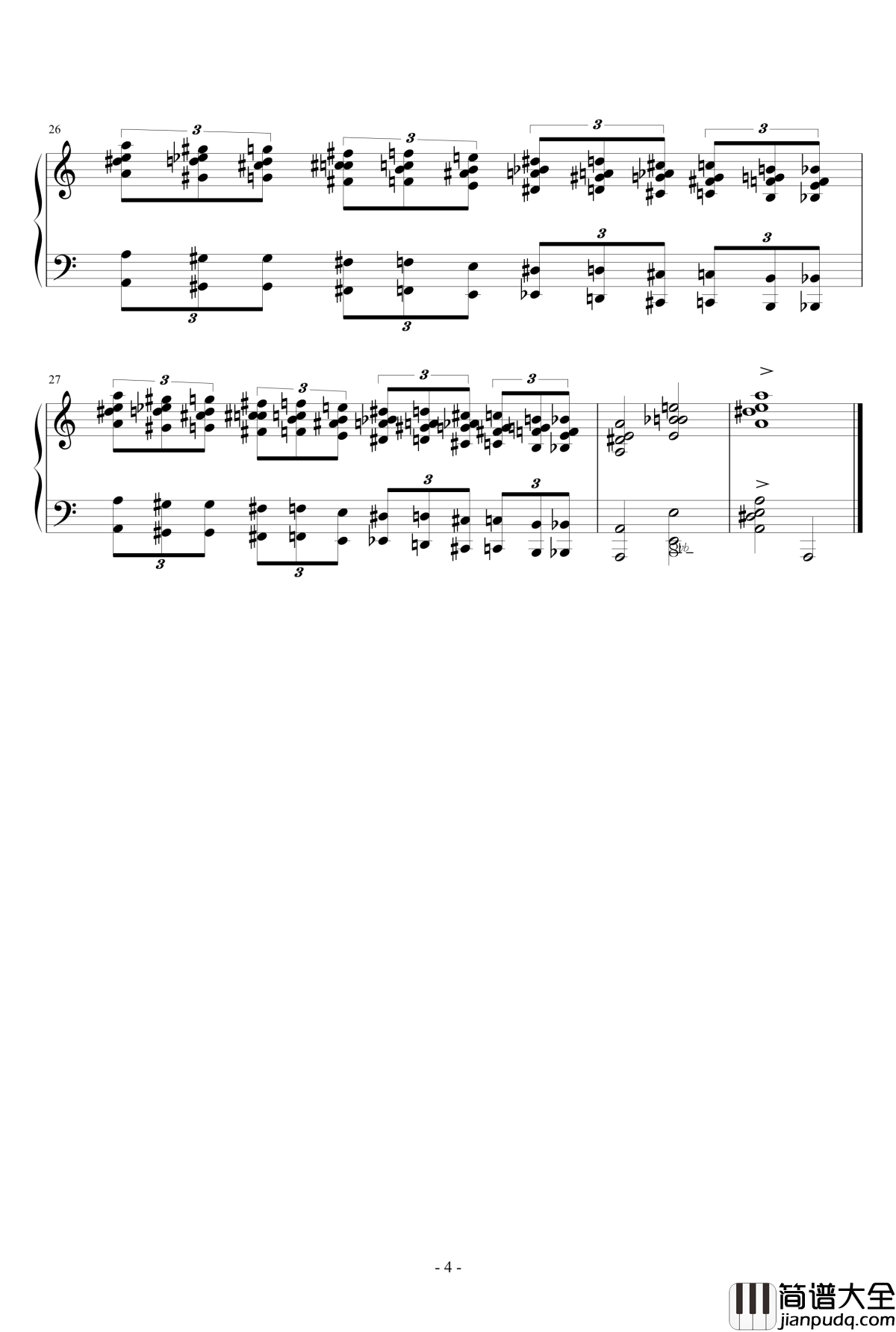 诡异的舞蹈钢琴谱_2014_11_11重制版_Ku.Klux.Klan