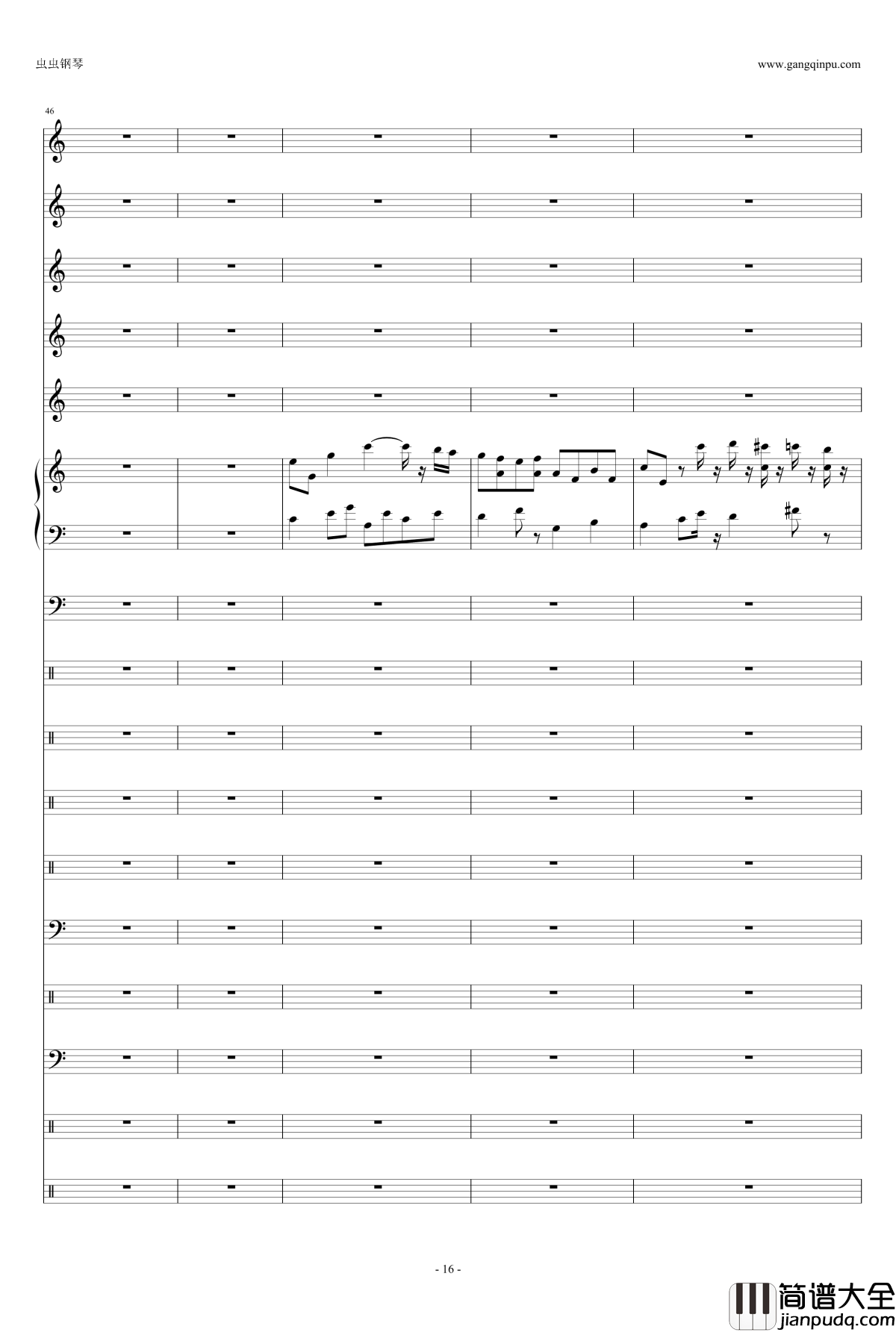 圣诞派对钢琴谱_天钦