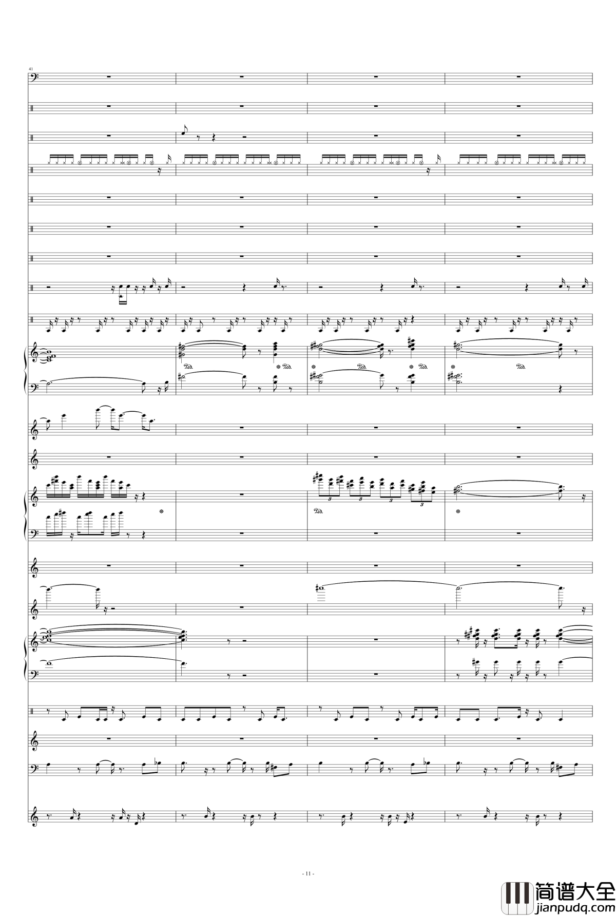 night_battle钢琴谱_天钦