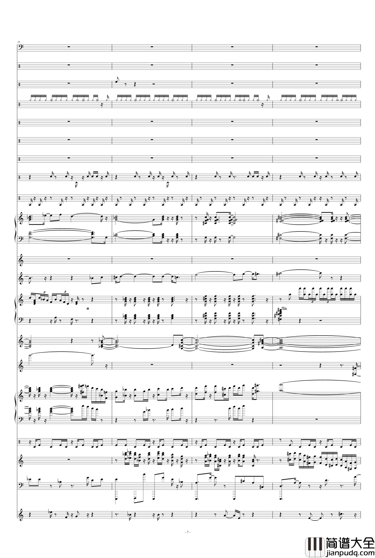 night_battle钢琴谱_天钦