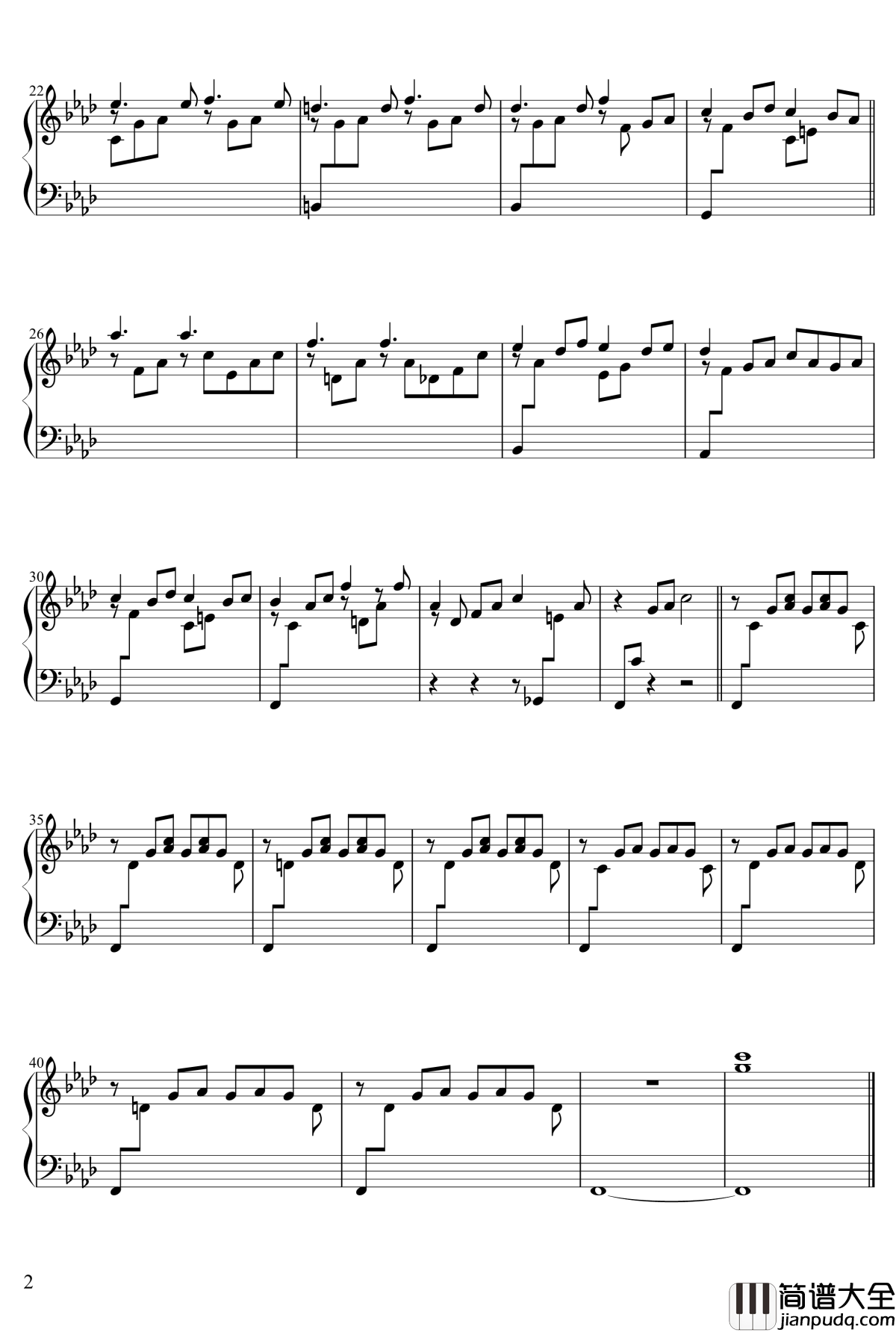 ib片尾曲钢琴谱_IB