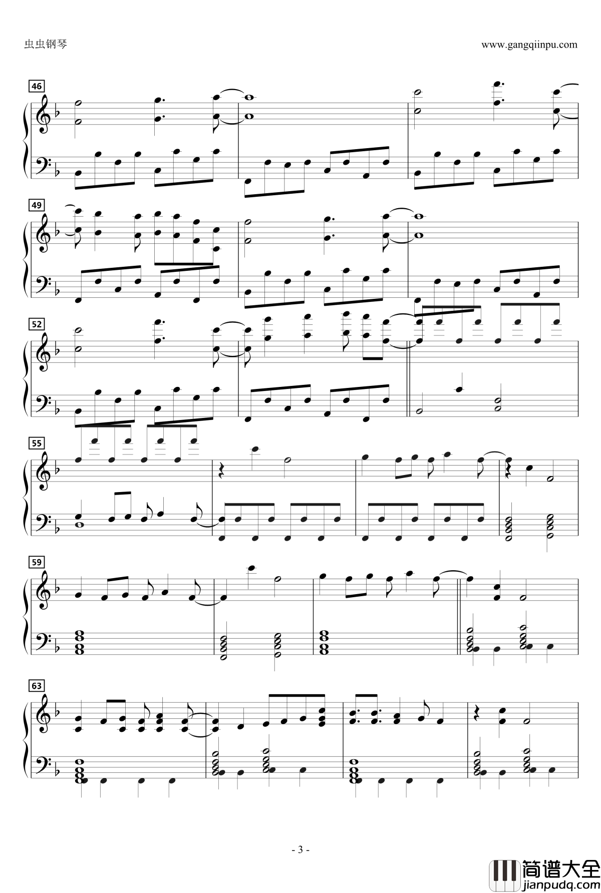 モノクロHYPPY_DAY钢琴谱_动漫