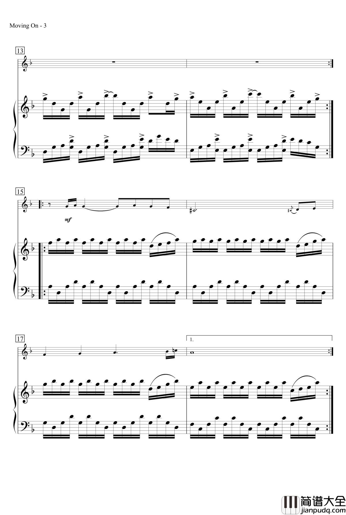 秋庭暮雨钢琴谱_MrSHUM