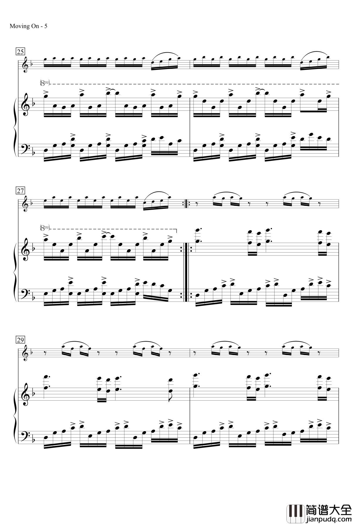 秋庭暮雨钢琴谱_MrSHUM