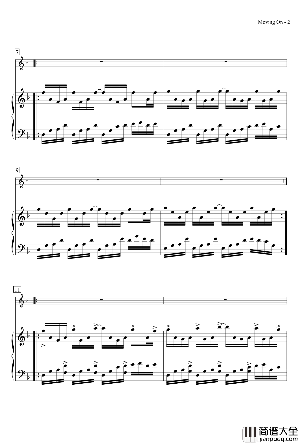 秋庭暮雨钢琴谱_MrSHUM