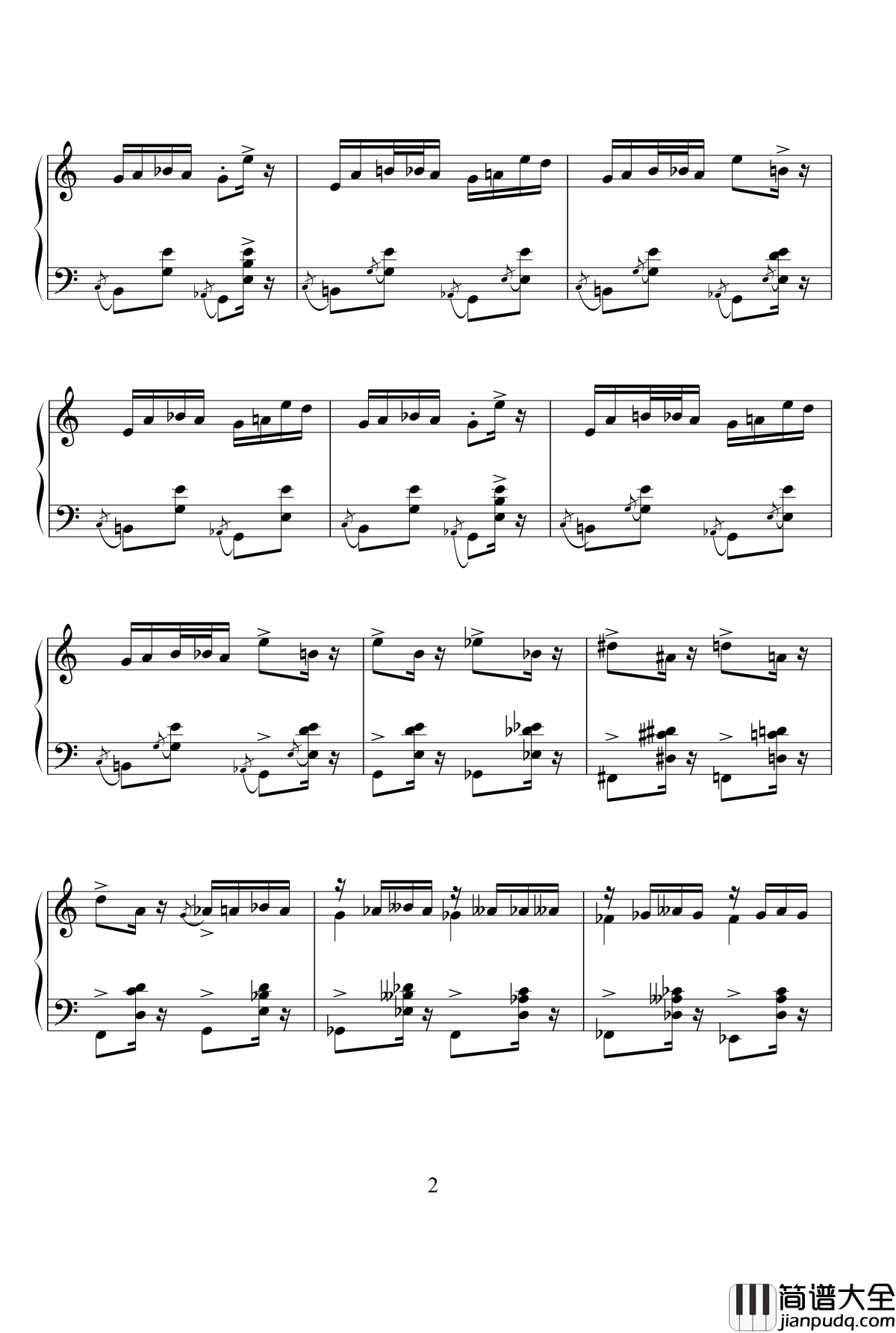 小丑旋律钢琴谱_二_MrSHUM