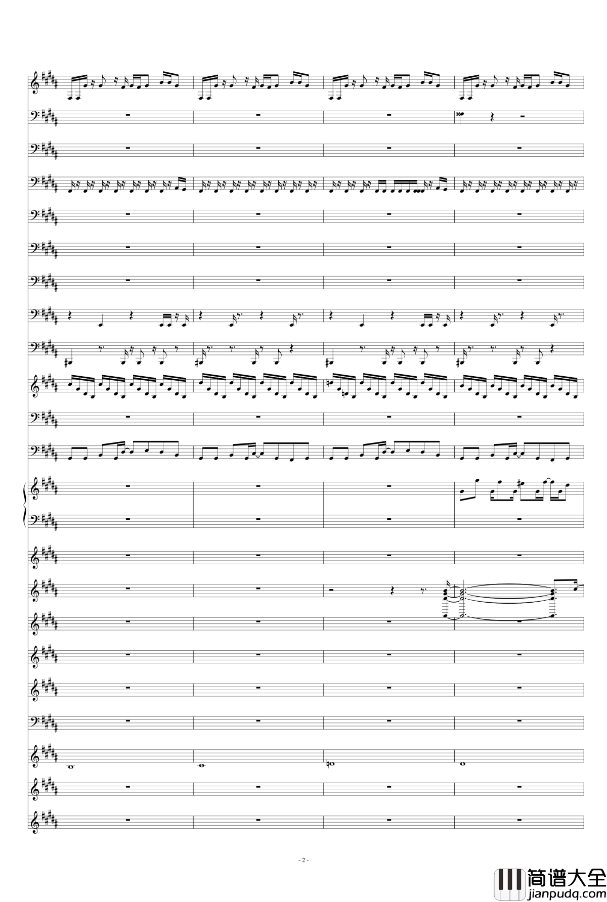 explosion钢琴谱_天钦