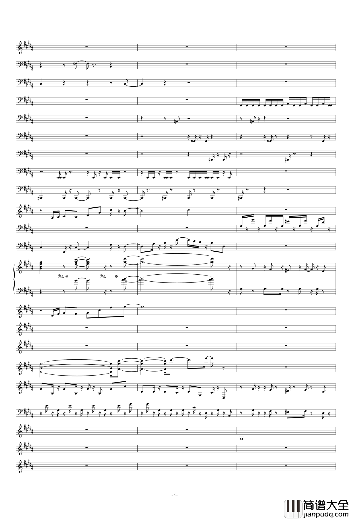 explosion钢琴谱_天钦