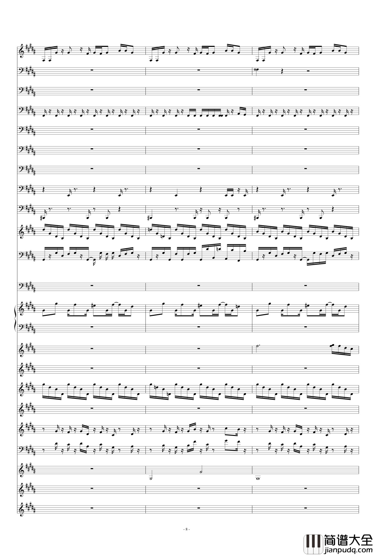 explosion钢琴谱_天钦