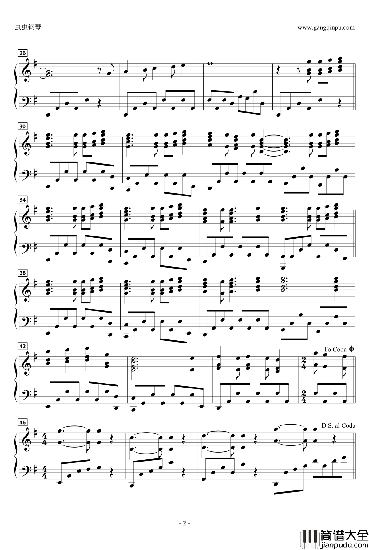 GO_YOUR_OWN_WAY钢琴谱_动漫