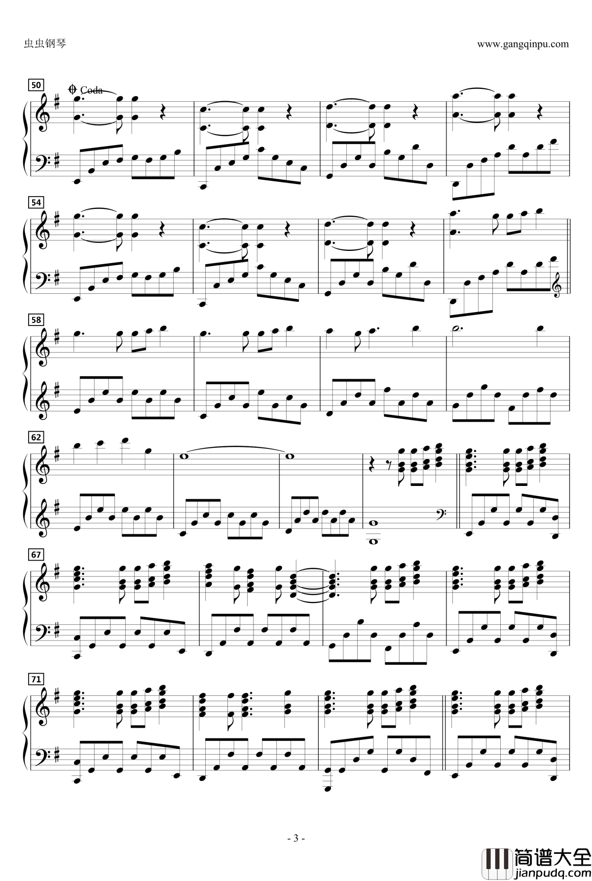 GO_YOUR_OWN_WAY钢琴谱_动漫