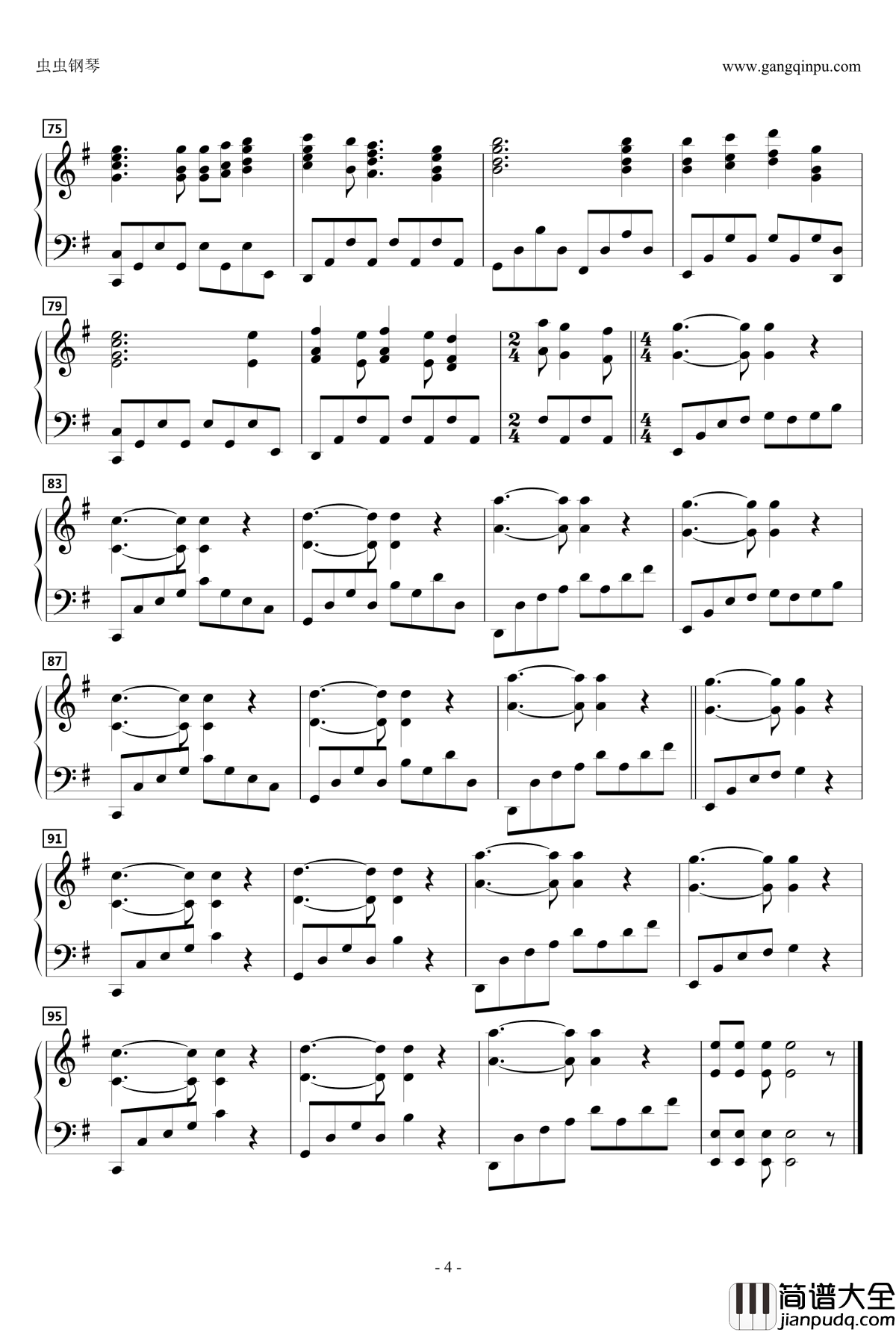 GO_YOUR_OWN_WAY钢琴谱_动漫