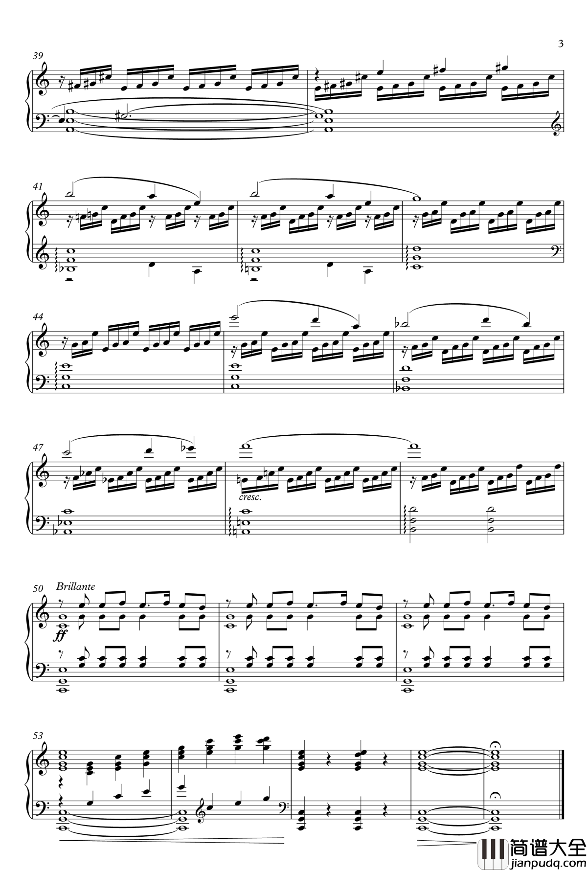 6首前奏曲_No.1_日出钢琴谱_erachang