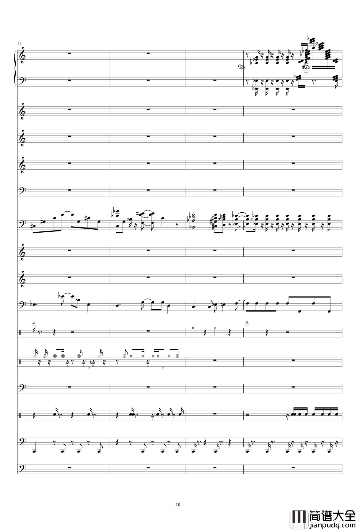 一米六的日常钢琴谱_天钦