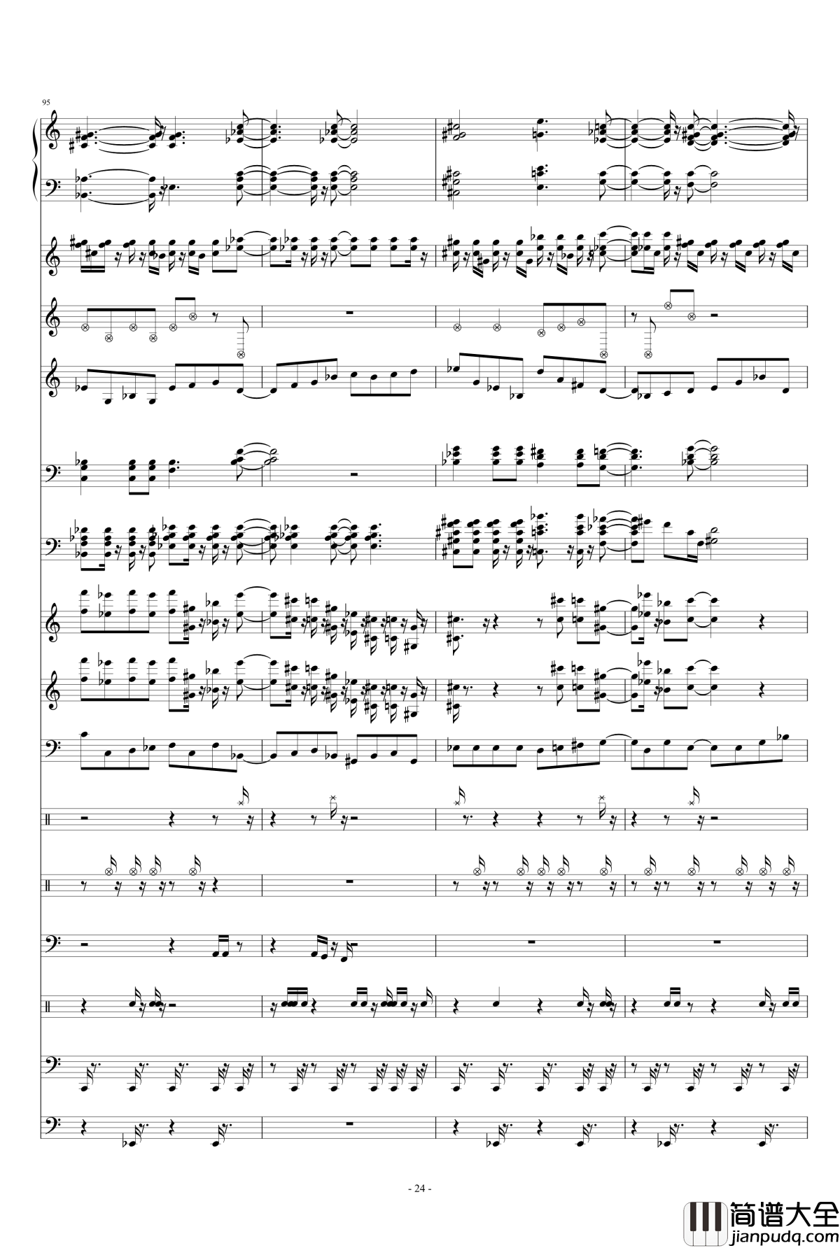 一米六的日常钢琴谱_天钦