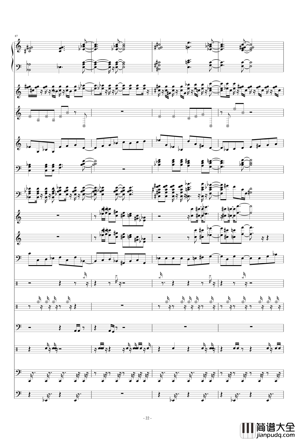 一米六的日常钢琴谱_天钦