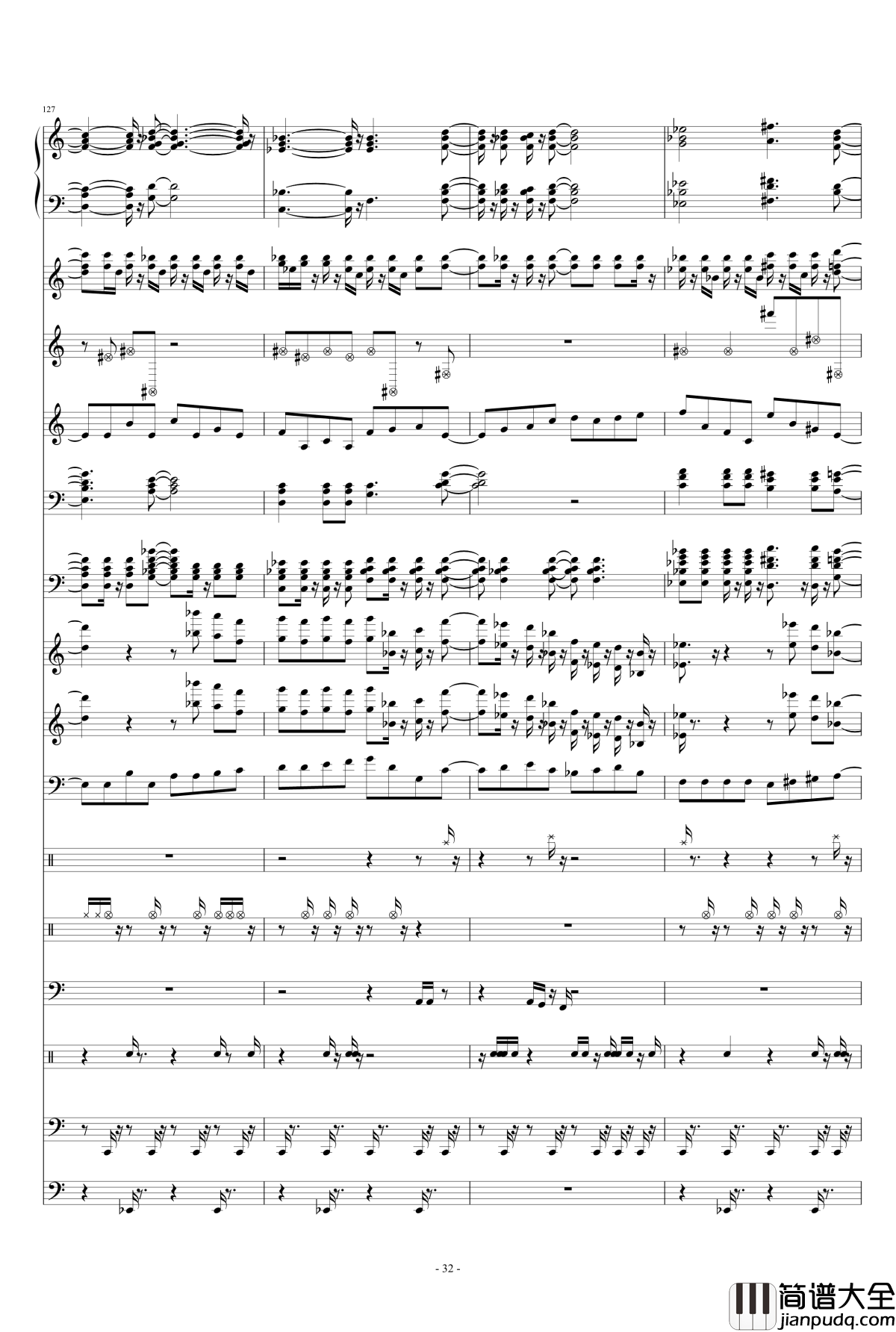 一米六的日常钢琴谱_天钦