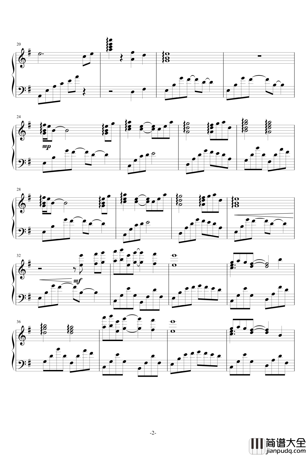 哀与悲钢琴谱_Sadness_And_Sorrow_增田俊郎