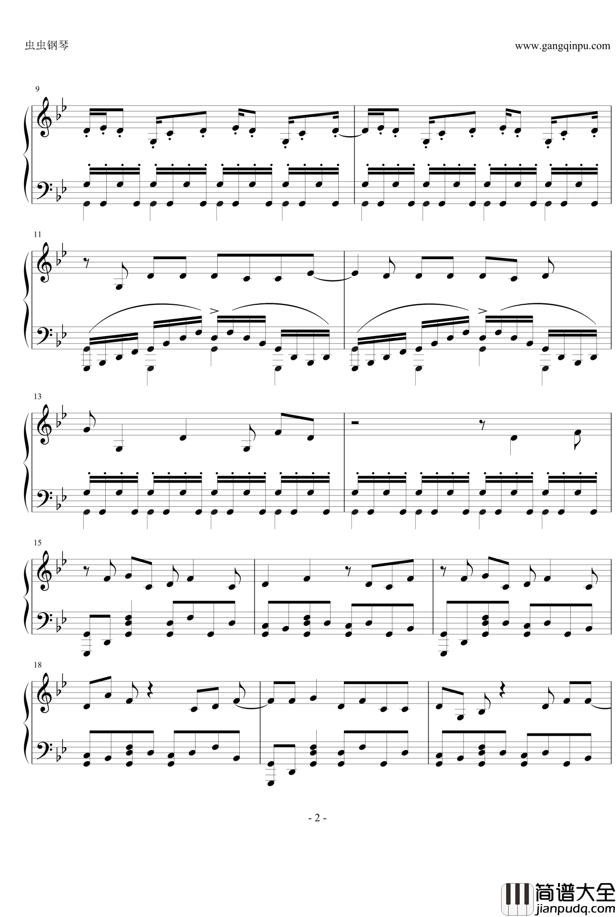 终结的炽天使OP_X.U.钢琴谱_ENE_终结的炽天使