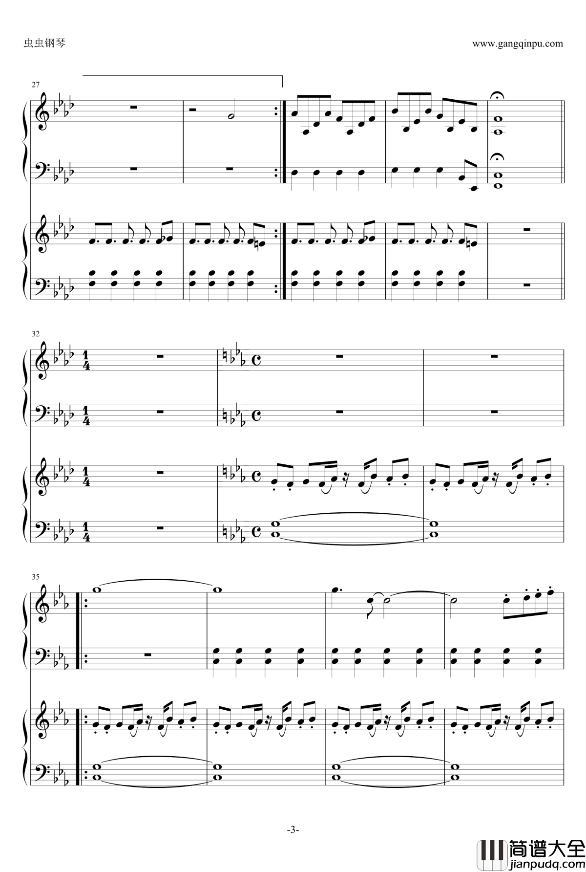 逆转裁判追求组曲钢琴谱_木村明美