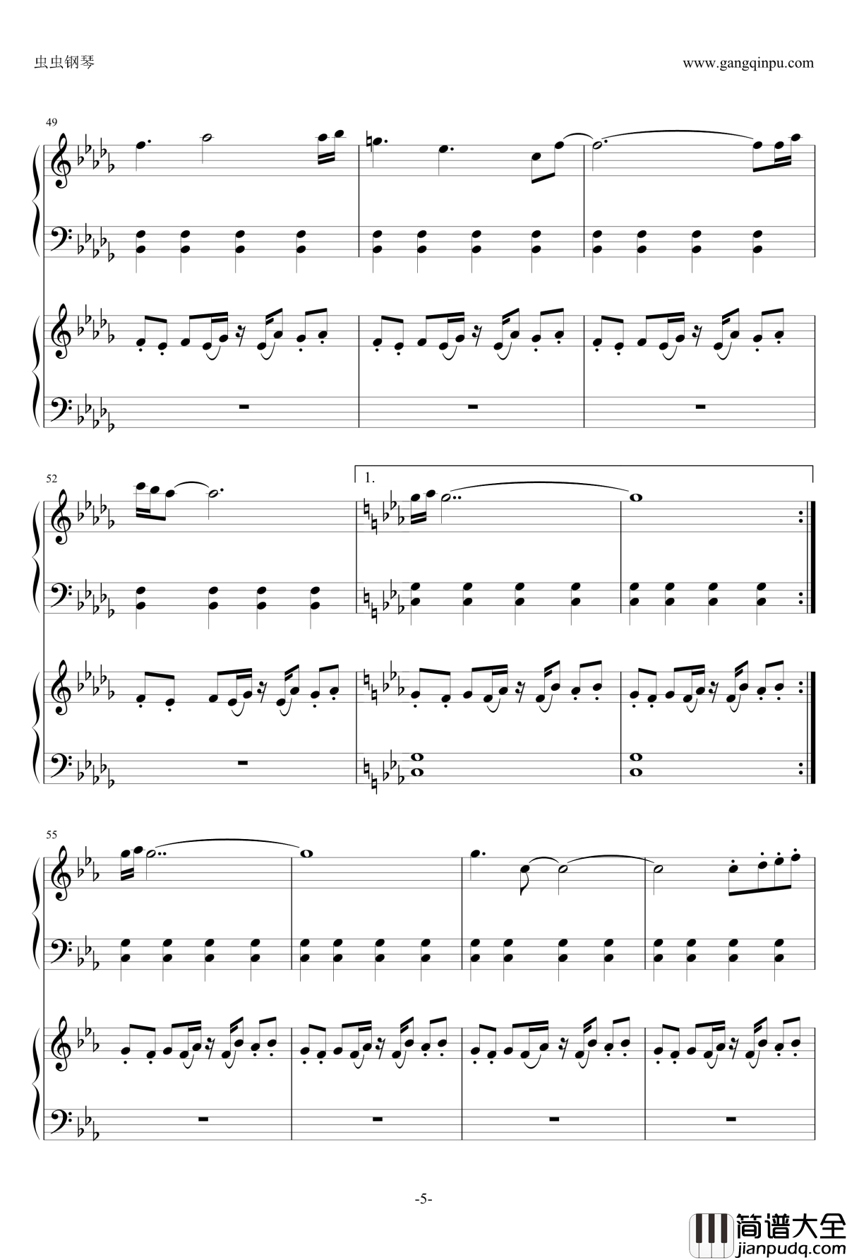 逆转裁判追求组曲钢琴谱_木村明美