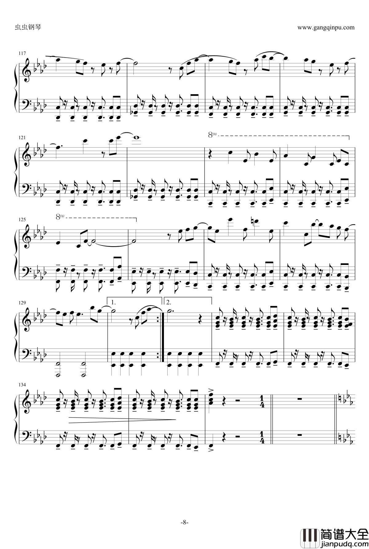 逆转裁判追求组曲钢琴谱_木村明美