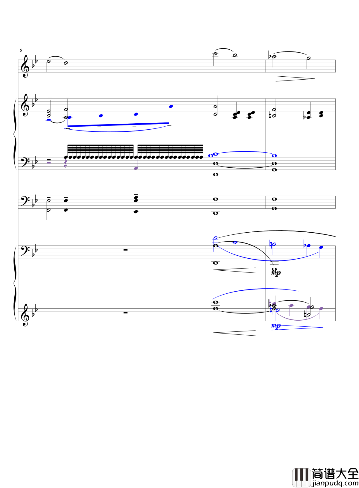 花散り钢琴谱_尬哥
