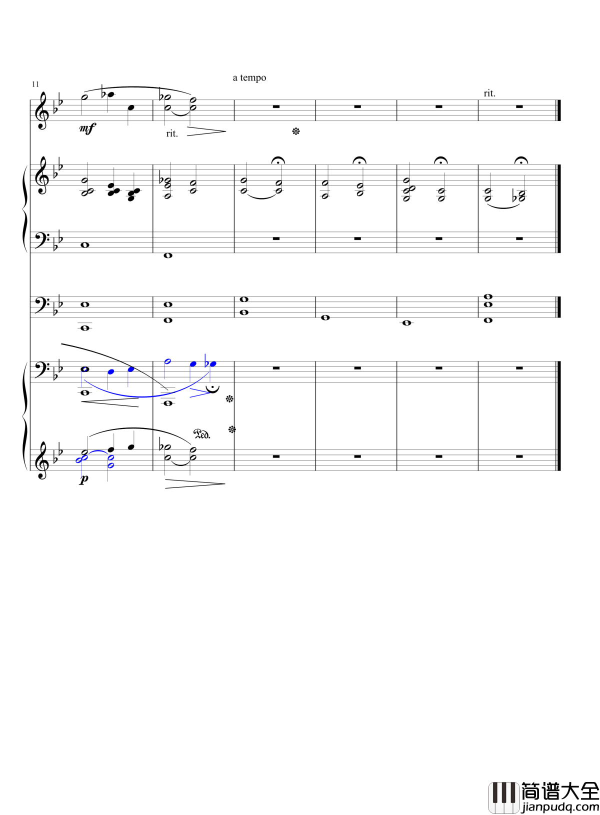 花散り钢琴谱_尬哥