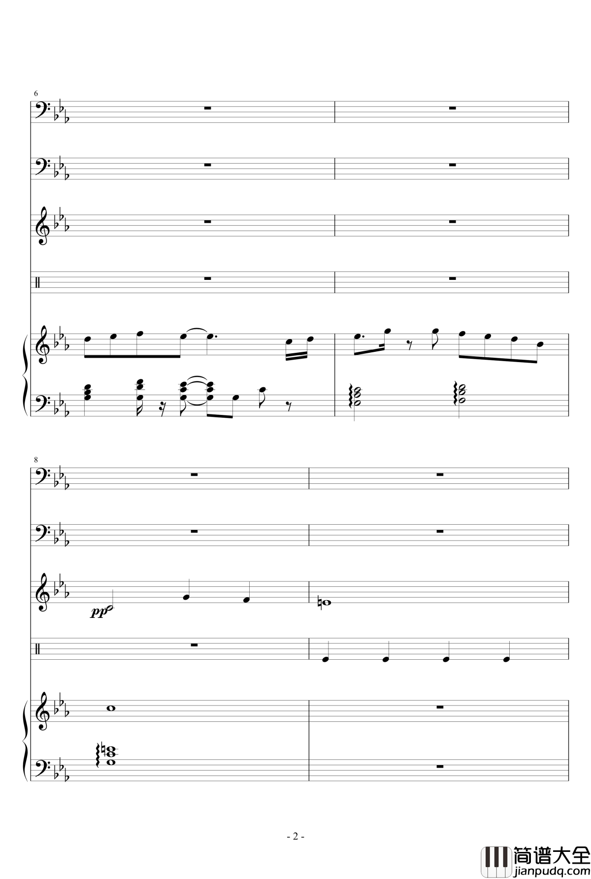 褪色的夏天钢琴谱_Ydolem