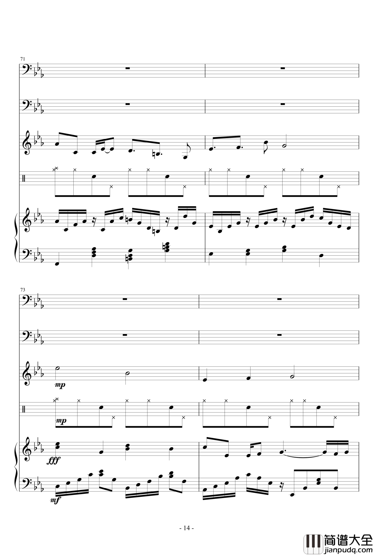 褪色的夏天钢琴谱_Ydolem