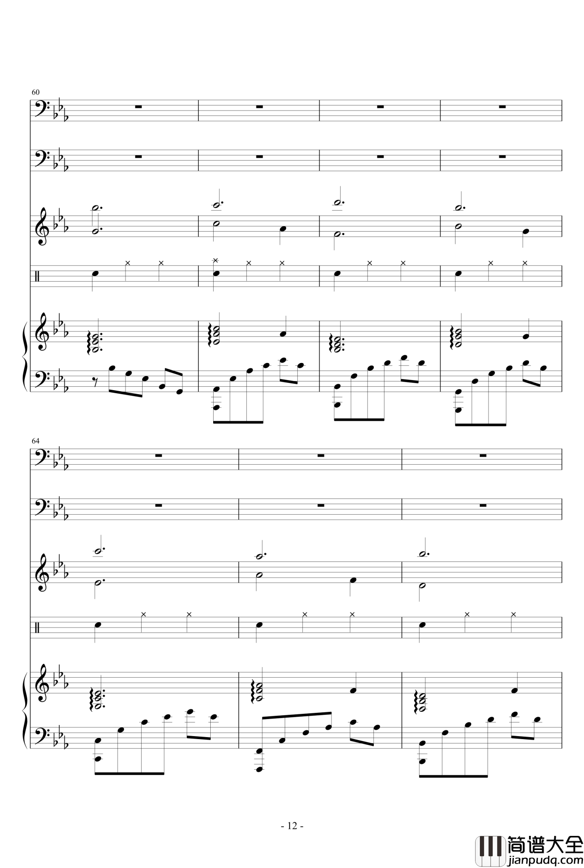 褪色的夏天钢琴谱_Ydolem