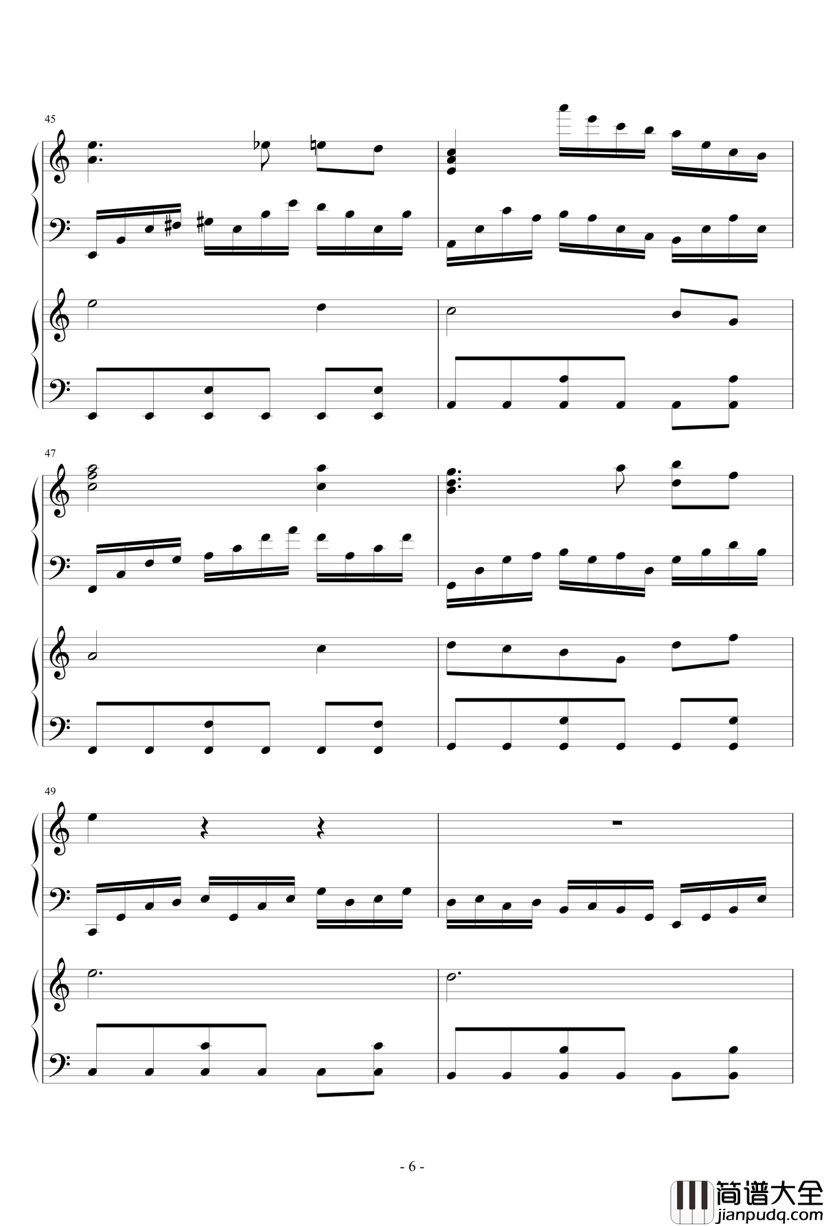 童之魂钢琴谱_Ydolem