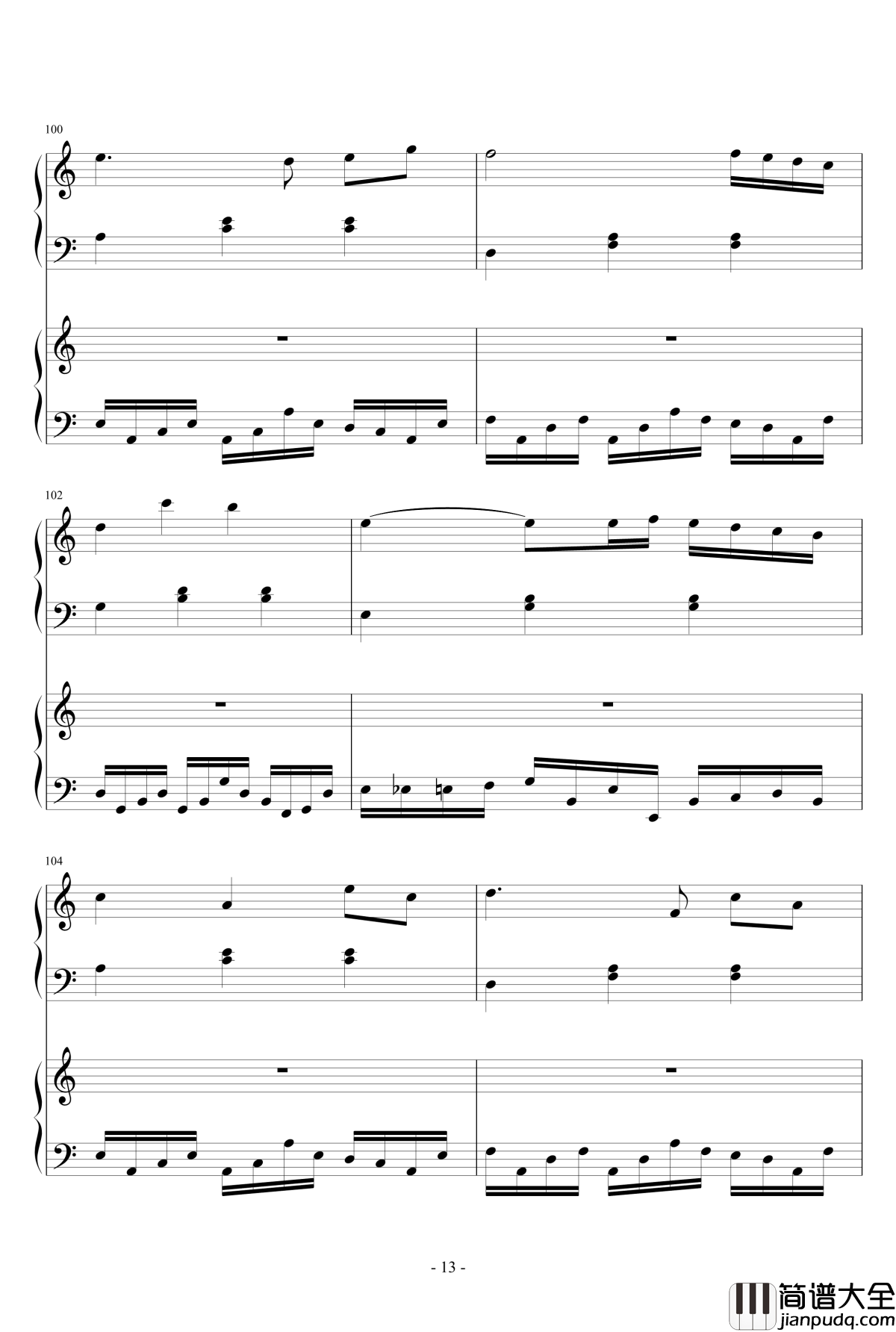 童之魂钢琴谱_Ydolem