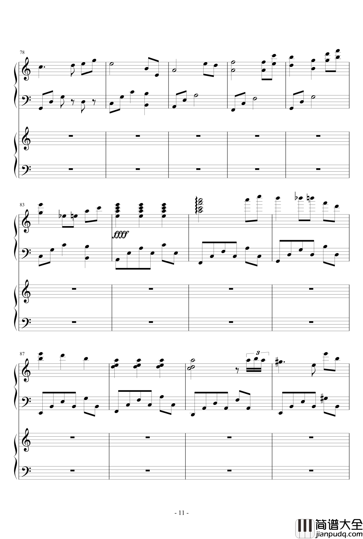 童之魂钢琴谱_Ydolem