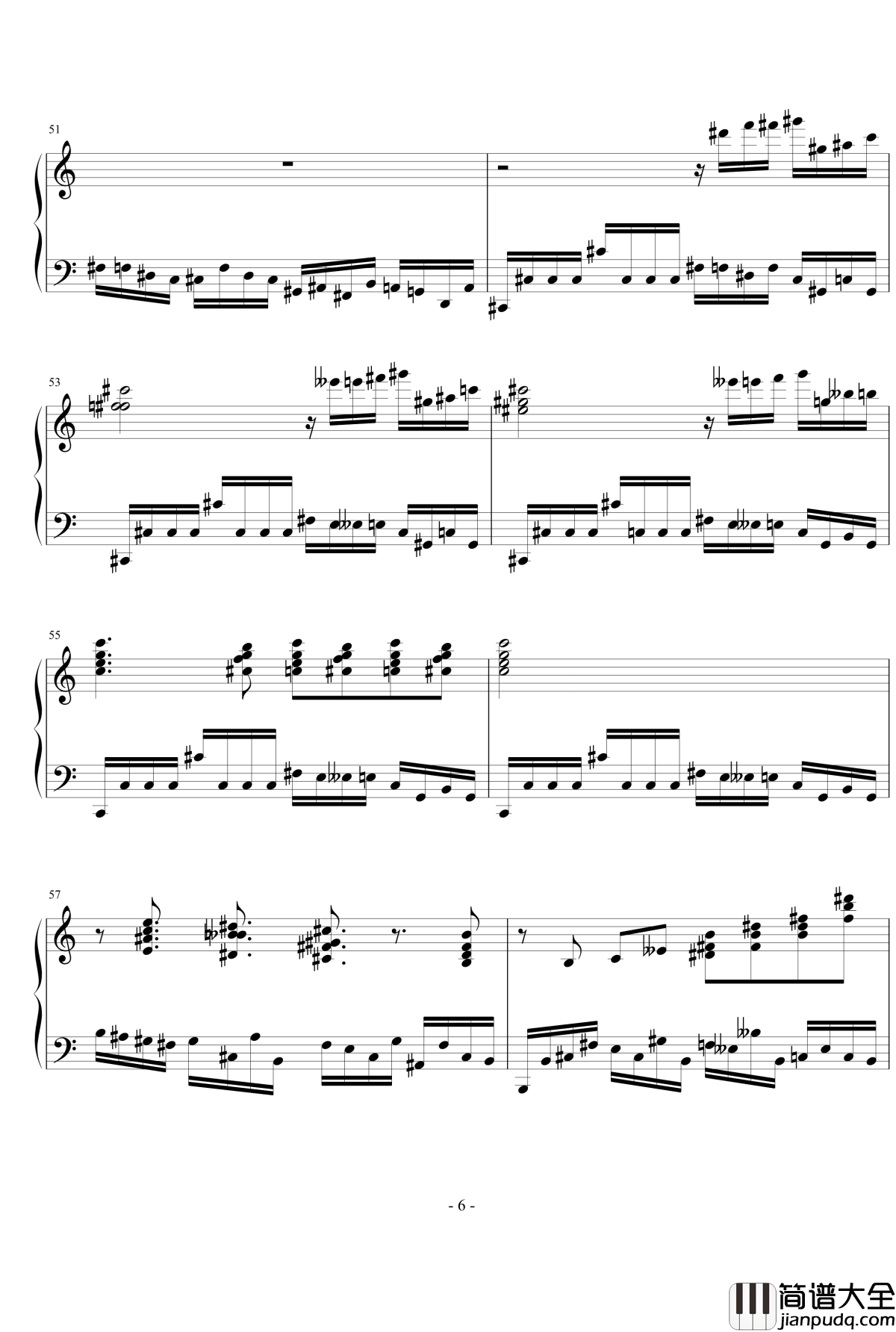 Homage_à_Kapustin钢琴谱_流行追梦人