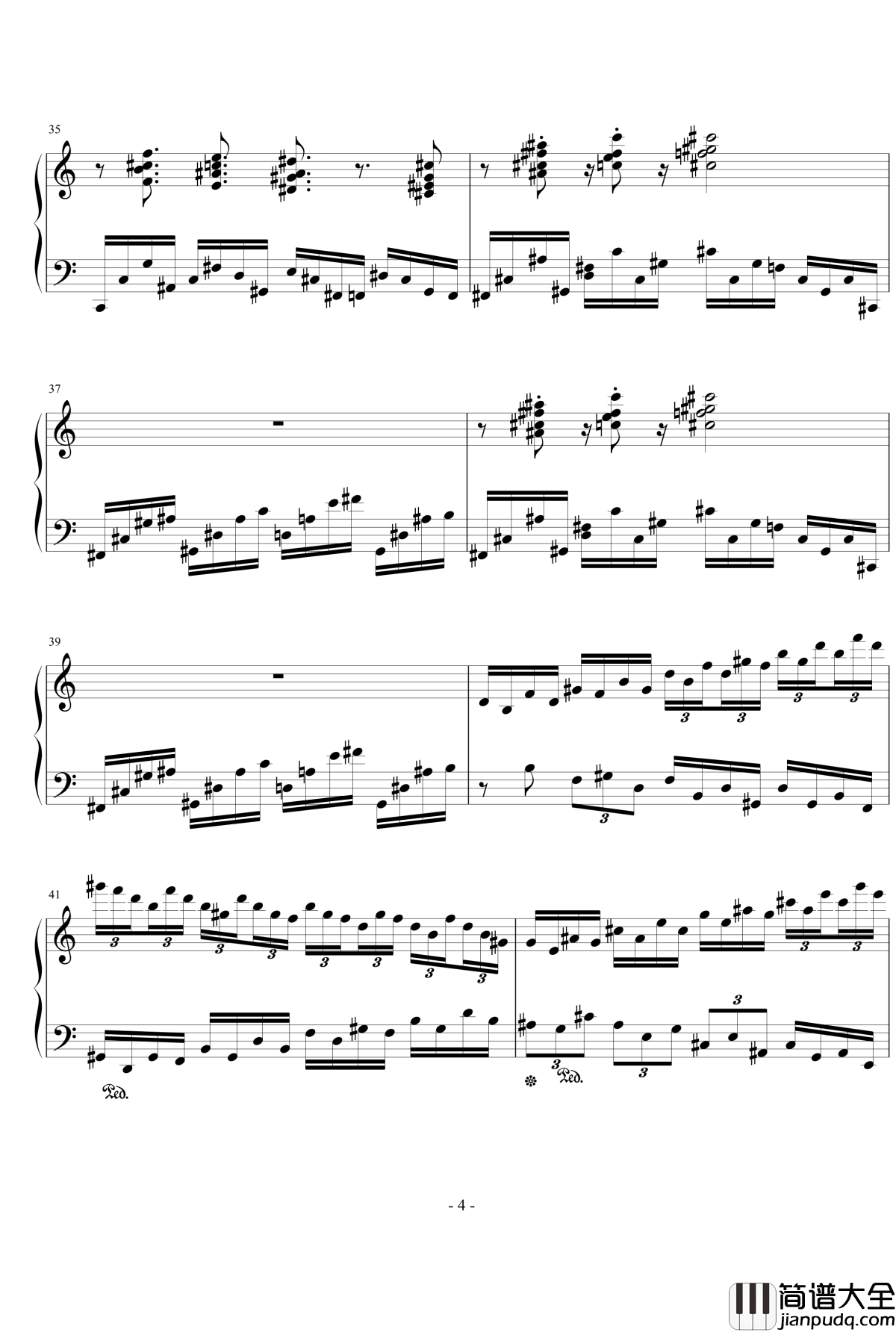 Homage_à_Kapustin钢琴谱_流行追梦人