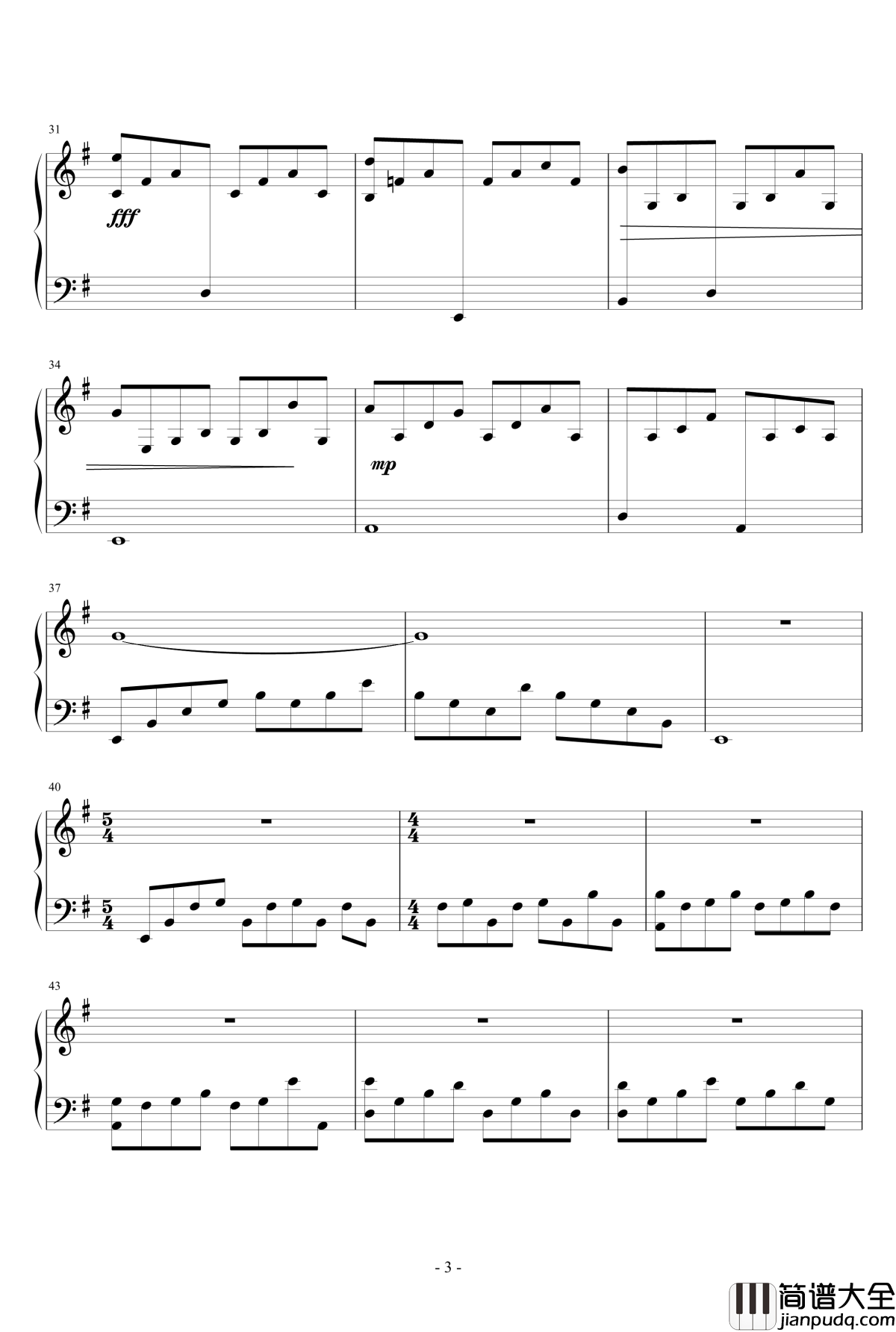 前奏曲#8钢琴谱_e_minor_hardy419