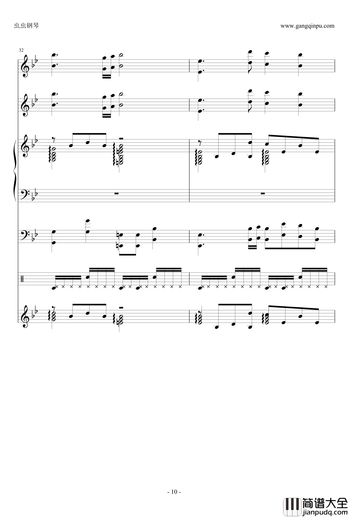 ENE钢琴谱_总谱_哆啦A梦